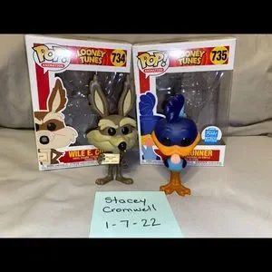 FUNKO ROAD RUNNER & WILEE.COYOTE ボブルヘッド Wile E. Coyote & Roadrunner 2X PVC Bobble-Head Funko | eBay